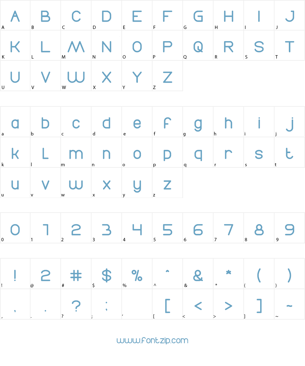 Times New Romance Font Character